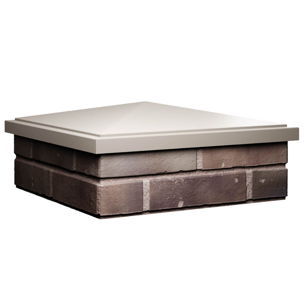 Колпак Zking БонаМоно Бежевый на столб 2х2 кирпича (515х515, 530х530мм) в Кисловодске фото