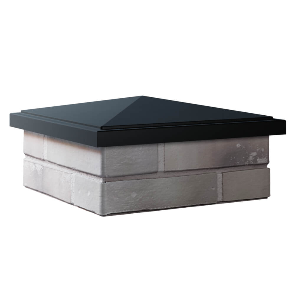 Колпак Zking БонаМоно Черный на столб 1.5х1.5 кирпича (385х385, 400х400мм) в Кисловодске фото