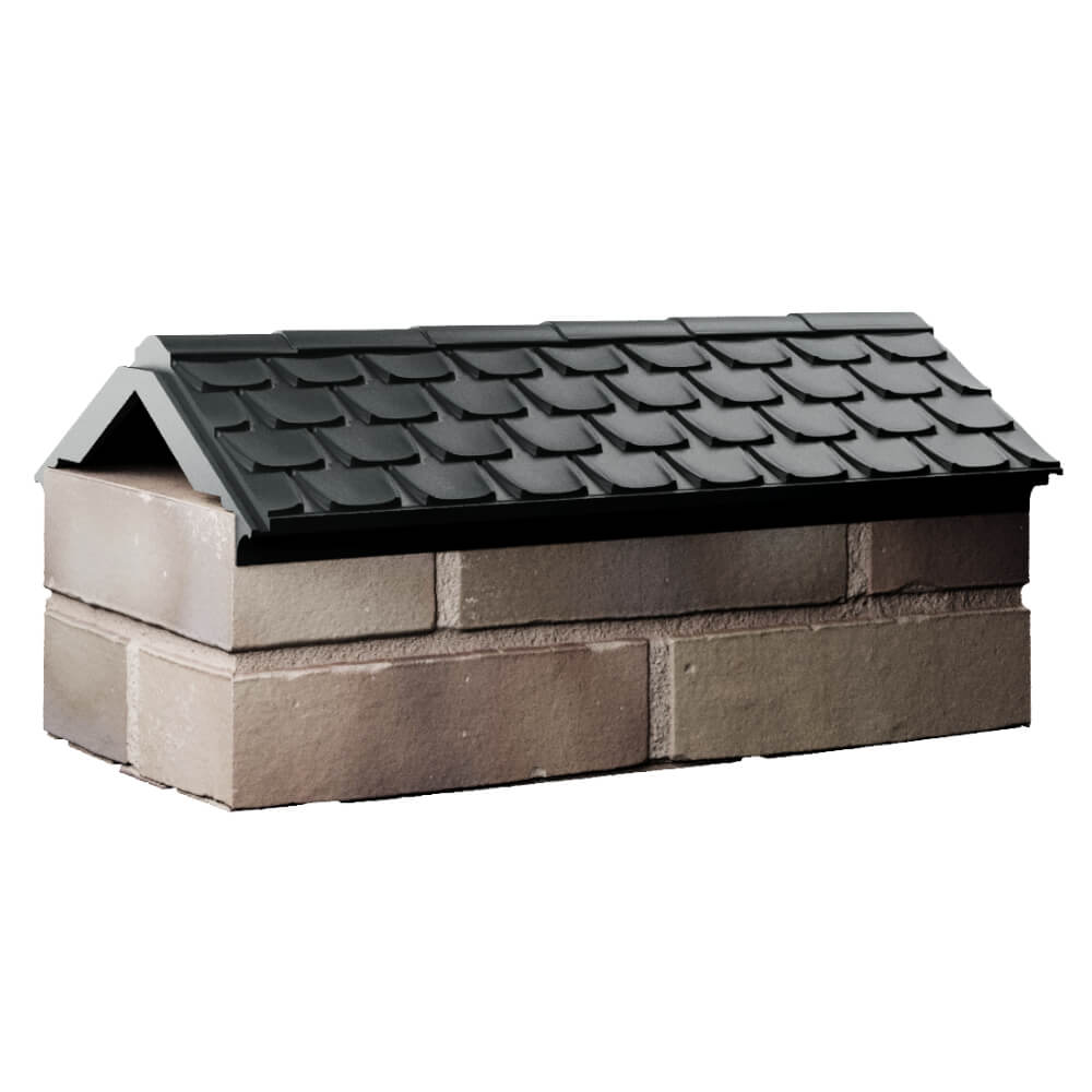 Парапет Zking Эльбрус Черный с посадкой на 1 кирпич (255мм) Кисловодск фото