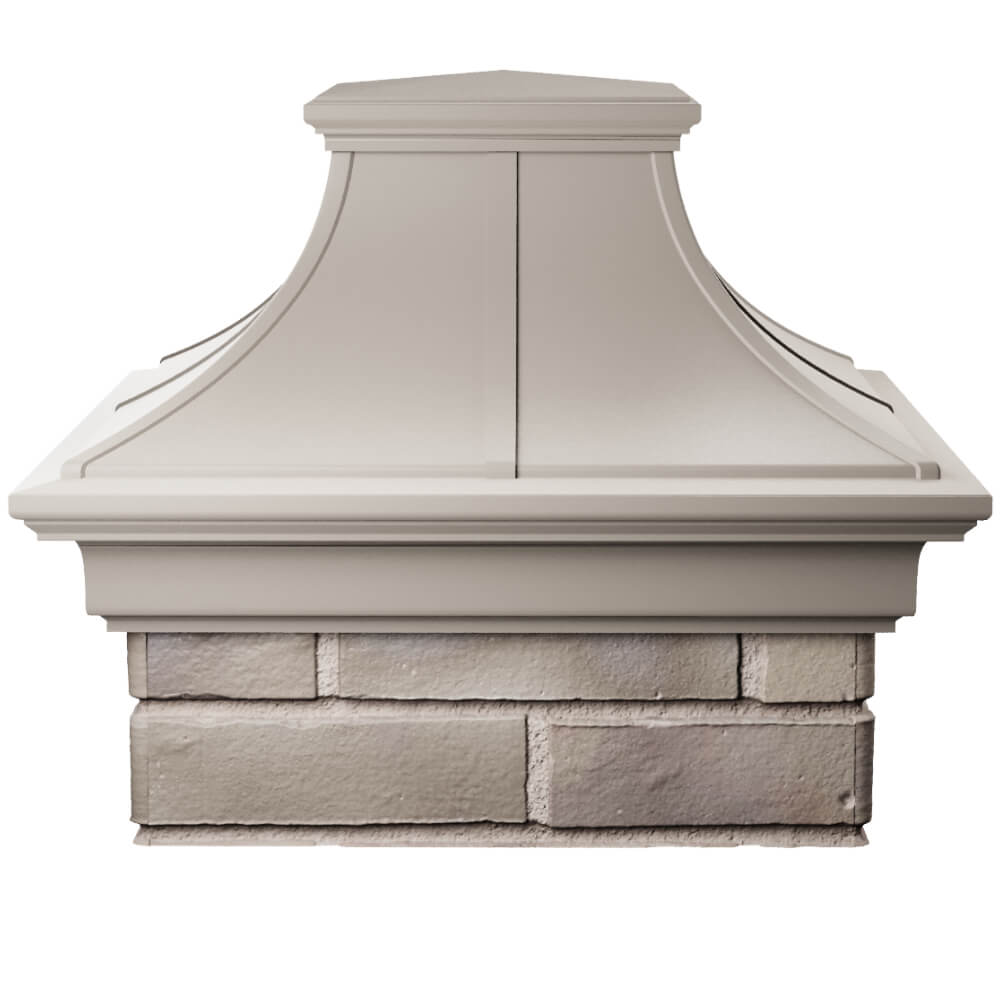 Колпак Zking Монблан Премиум Бежевый на столб 1.5х1.5 кирпича (385х385мм) Кисловодск фото