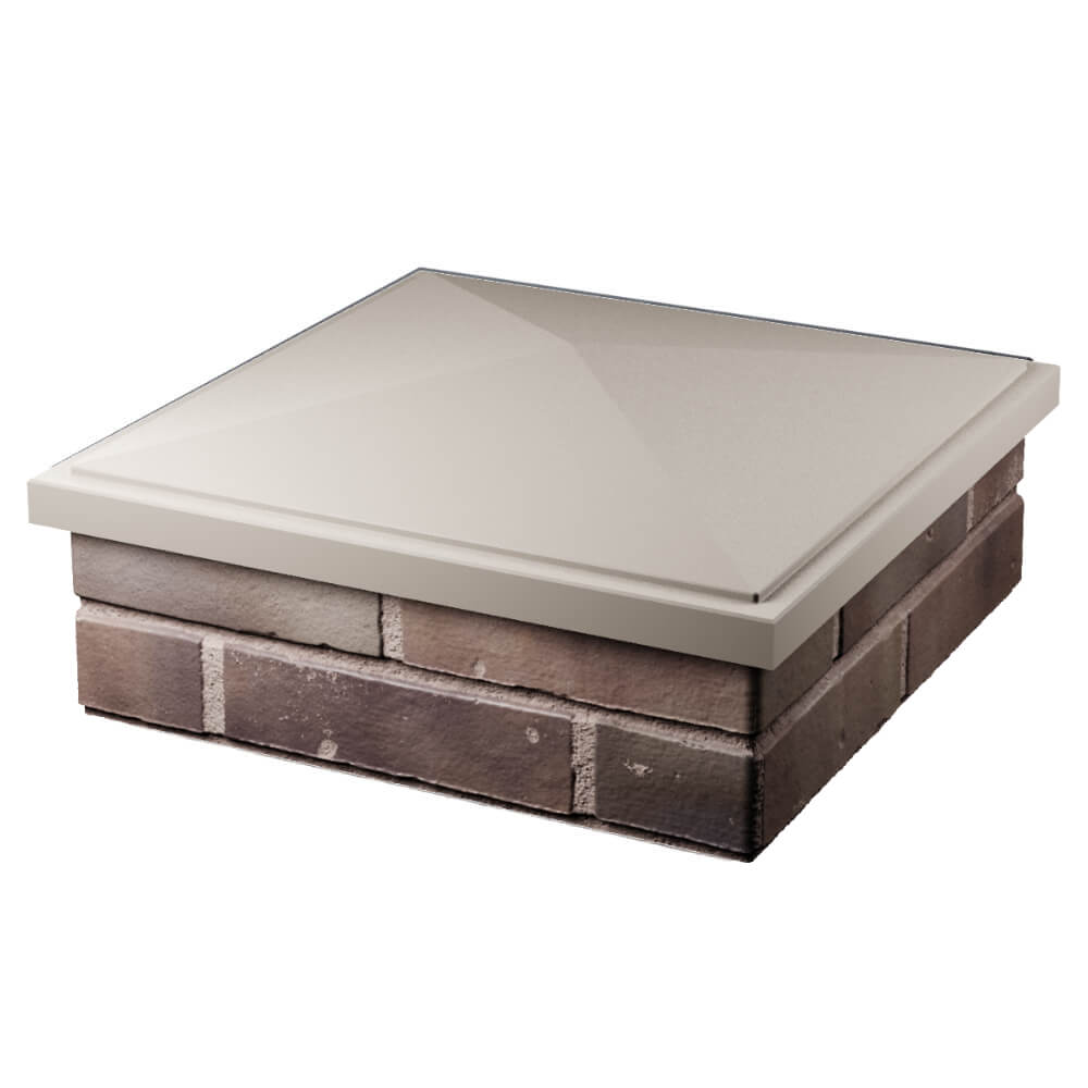 Колпак Zking БонаМоно Бежевый на столб 2х2 кирпича (515х515, 530х530мм) в Кисловодске фото