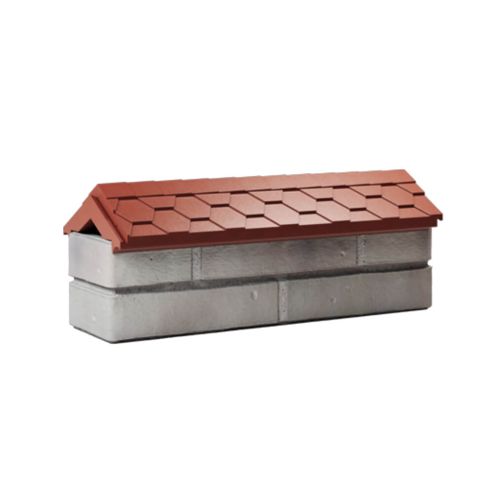 Парапет Zking Эверест Красный с посадкой на 0.5 кирпича (130мм) Кисловодск фото