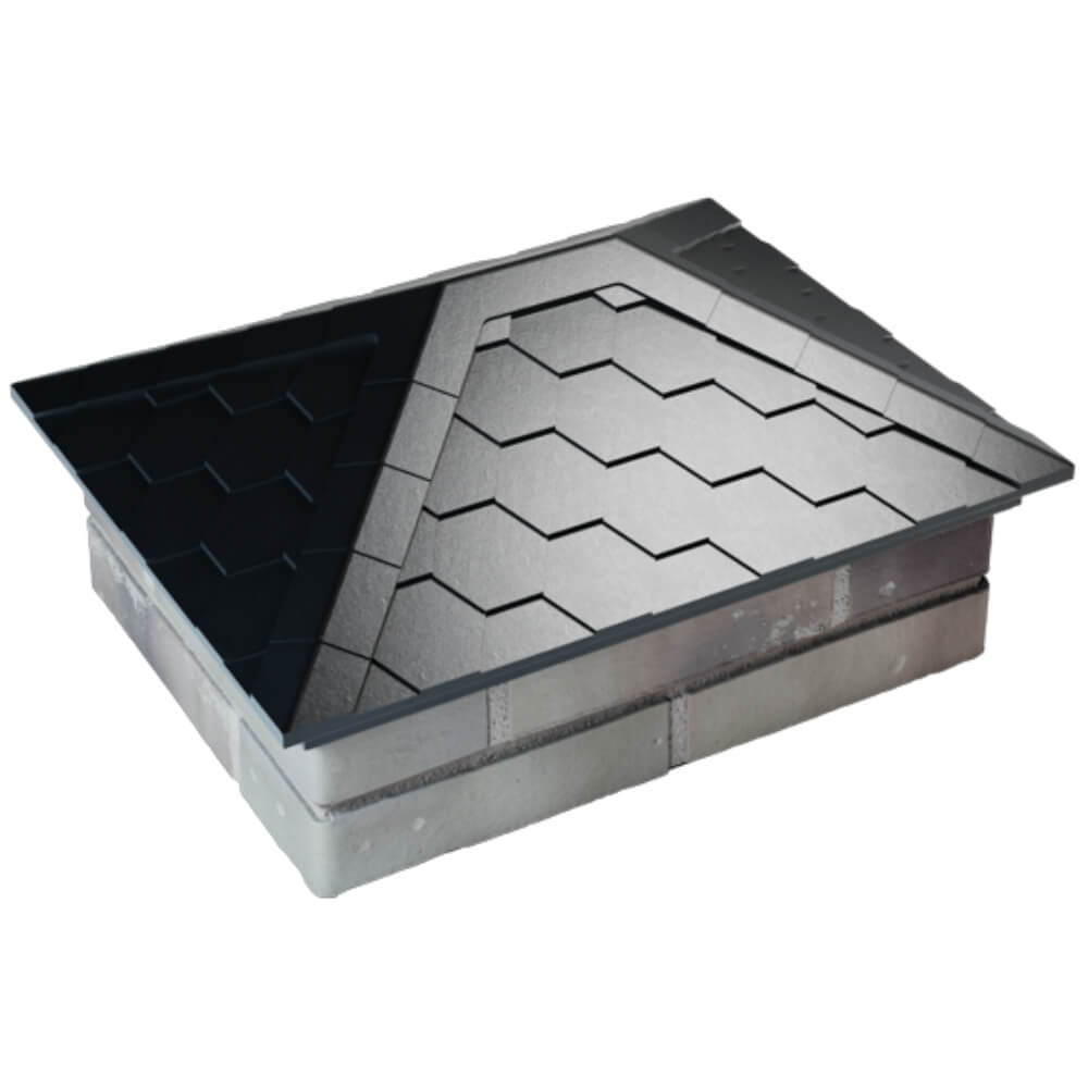 Колпак Zking Эверест Черный на столб 2х1.5 кирпича (520х390мм) Кисловодск фото