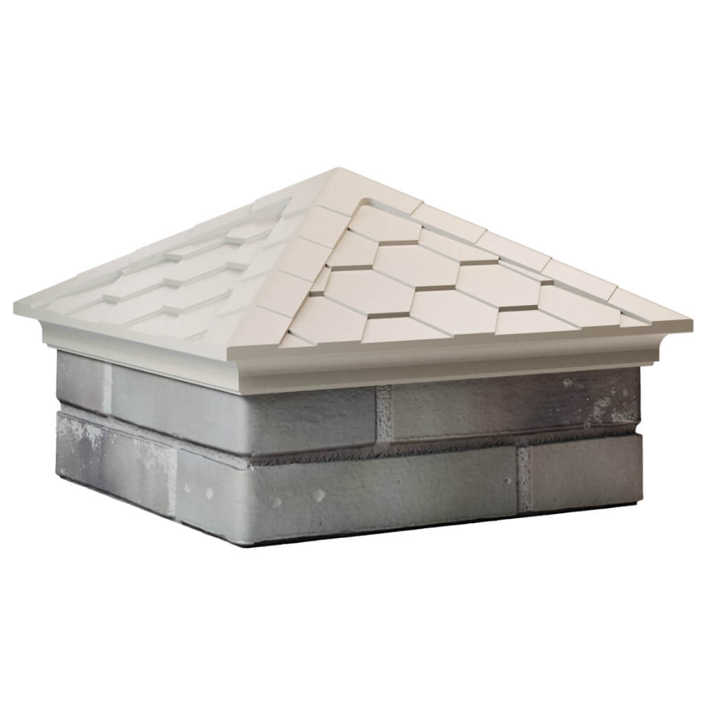 Колпак Zking Эверест Бежевый на столб 1.5х1.5 кирпича (390х390мм) в Кисловодске фото