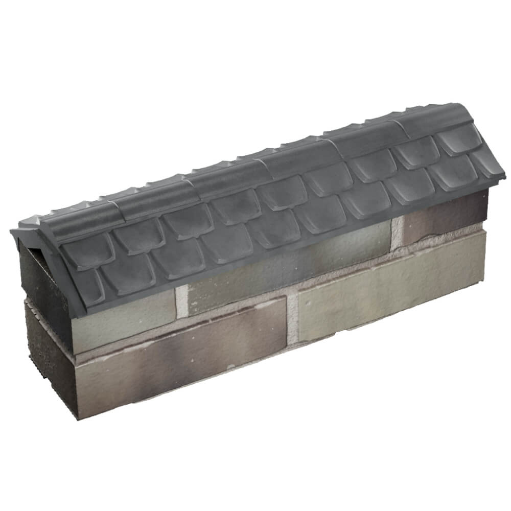 Парапет Zking Эльбрус Серый с посадкой на 0.5 кирпича (130мм) в Кисловодске фото