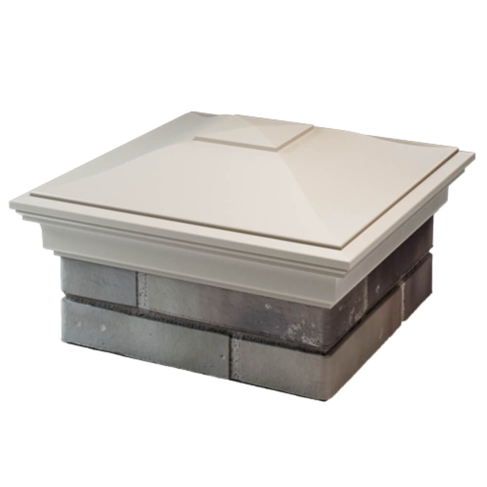 Колпак Zking Монблан Бежевый на столб 1.5х1.5 кирпича (385х385мм) в Кисловодске фото