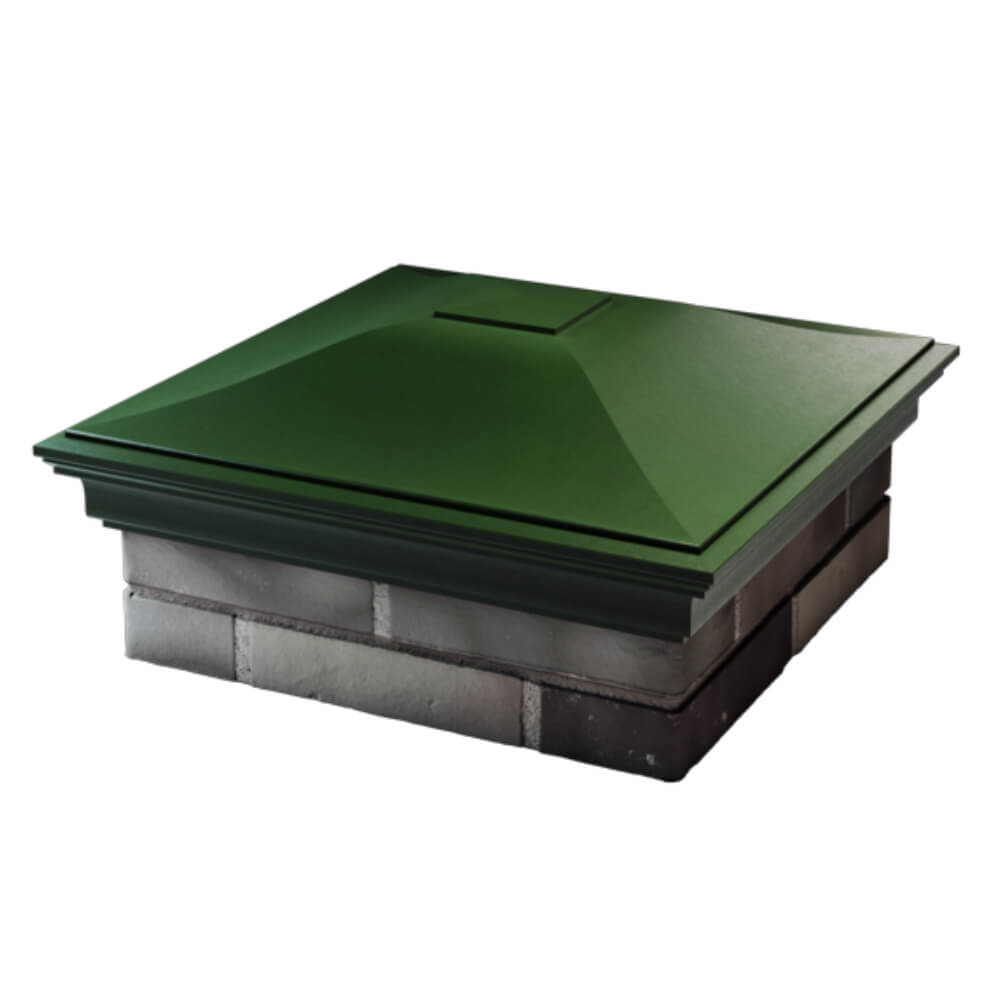 Колпак Zking Монблан Зеленый на столб 2х2 кирпича (515х515мм) в Кисловодске фото