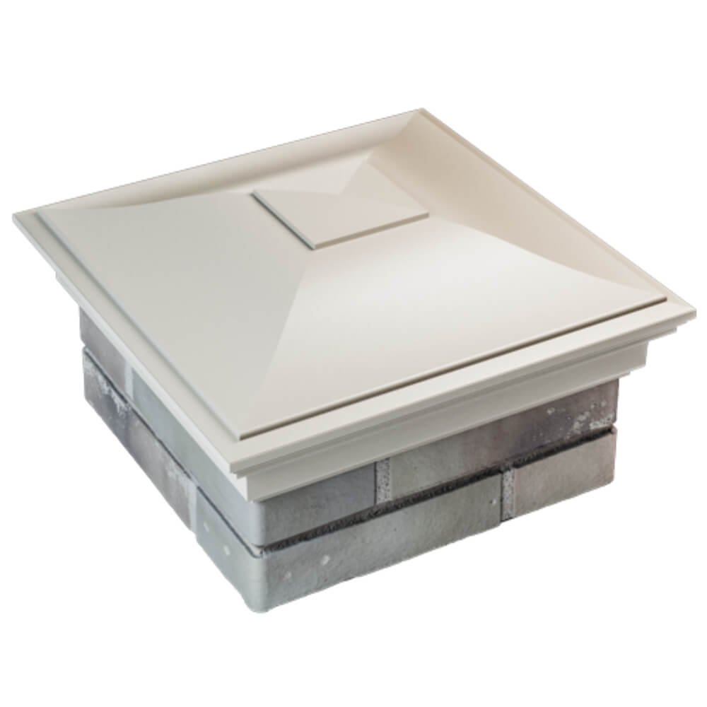 Колпак Zking Монблан Бежевый на столб 1.5х1.5 кирпича (385х385мм) в Кисловодске фото