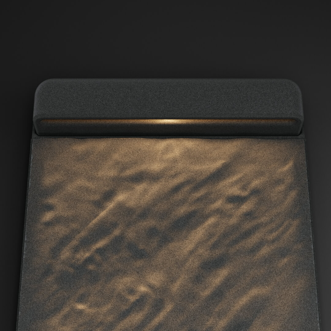 LED Светильник для шаговой плиты STONE Графитовый Серый 330х75х98мм в Кисловодске фото