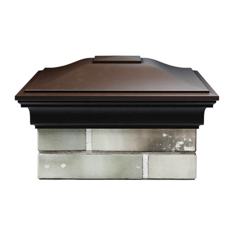 Колпак Zking Монблан Коричневый на столб 1.5х1.5 еврокирпича 0.7НФ (355х355мм) Кисловодск фото