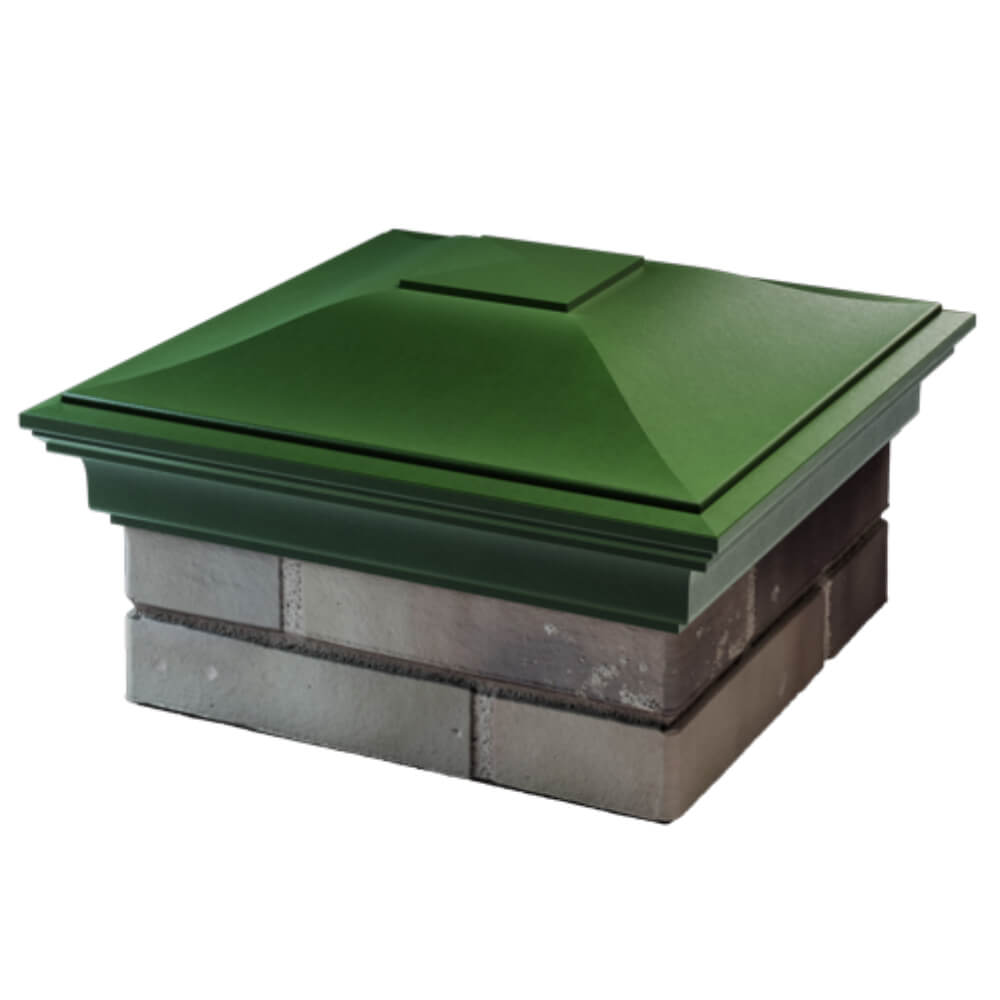 Колпак Zking Монблан Зеленый на столб 1.5х1.5 кирпича (385х385мм) в Кисловодске фото