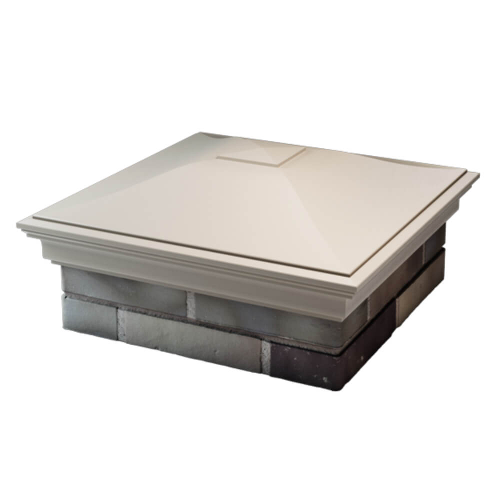 Колпак Zking Монблан Бежевый на столб 2х2 кирпича (515х515мм) в Кисловодске фото