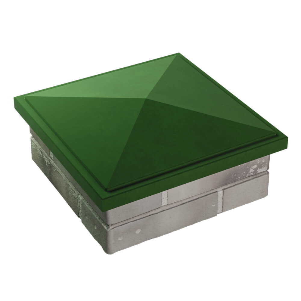 Колпак Zking БонаМоно Зеленый на столб 1.5х1.5 кирпича (385х385, 400х400мм) в Кисловодске фото