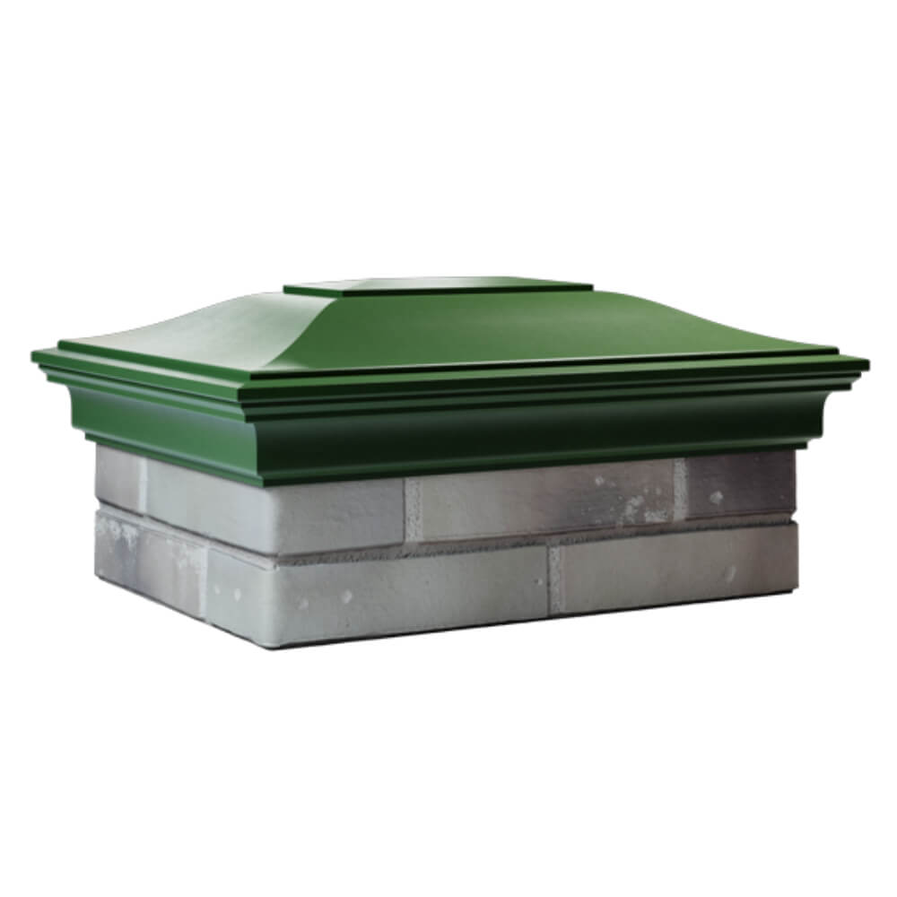 Колпак Zking Монблан Зеленый на столб 2х1.5 кирпича (515х385мм) в Кисловодске фото