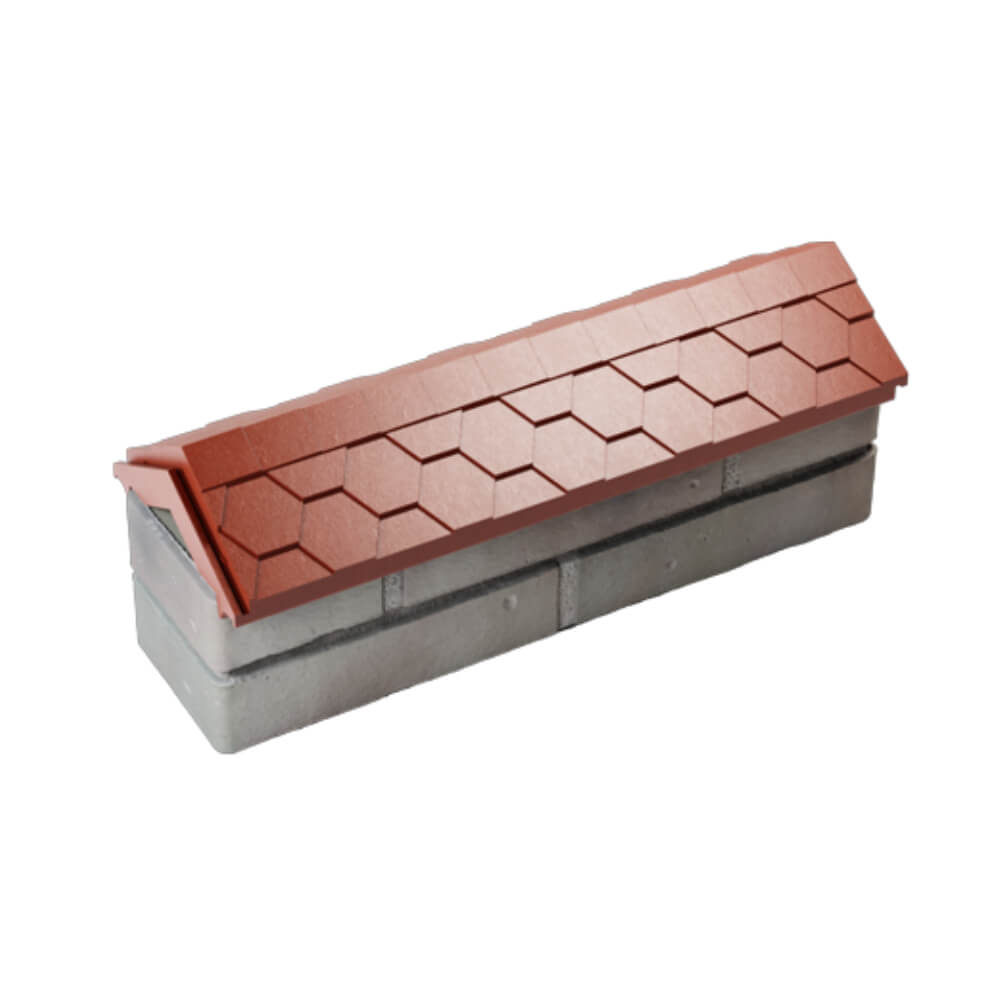 Парапет Zking Эверест Красный с посадкой на 0.5 кирпича (130мм) в Кисловодске фото