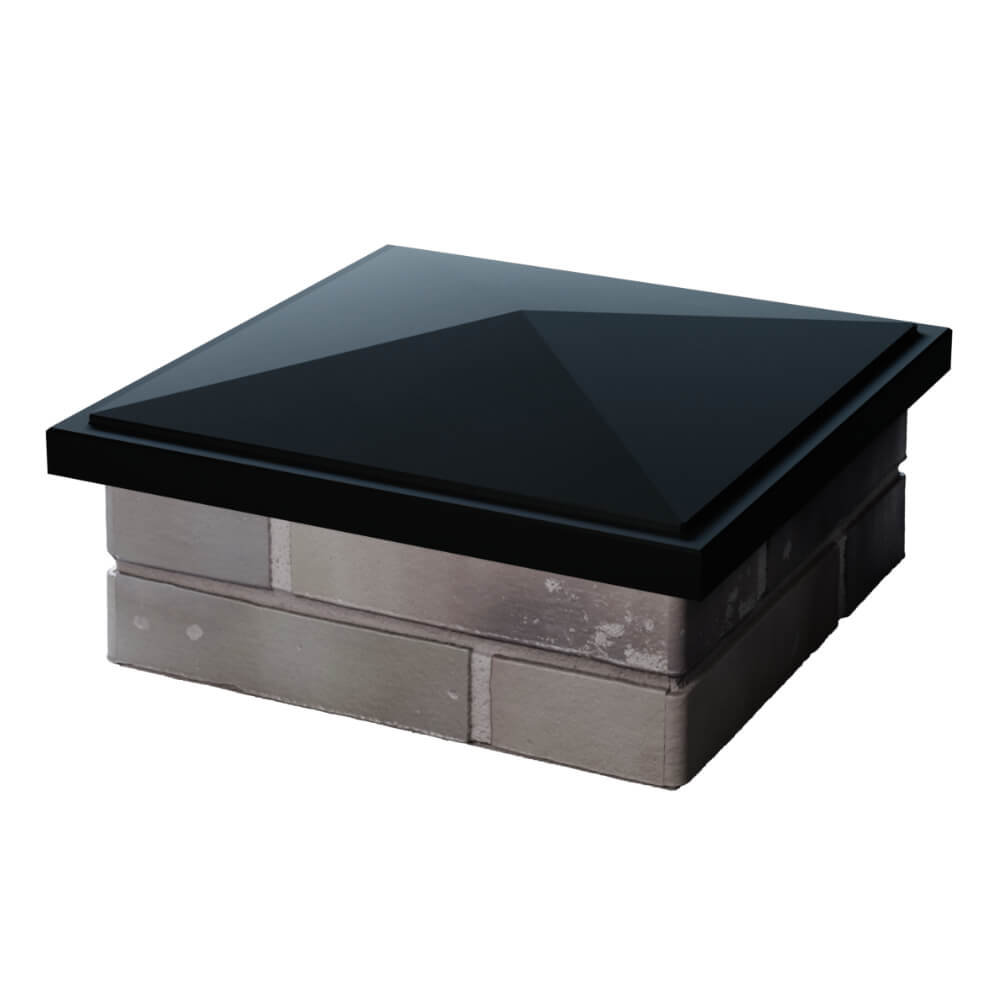 Колпак Zking БонаМоно Черный на столб 1.5х1.5 кирпича (385х385, 400х400мм) в Кисловодске фото