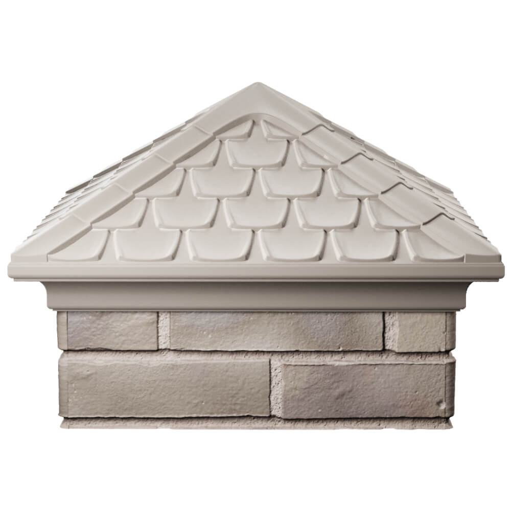 Колпак Zking Эльбрус Бежевый на столб 1.5х1.5 кирпича (385х385мм) Кисловодск фото