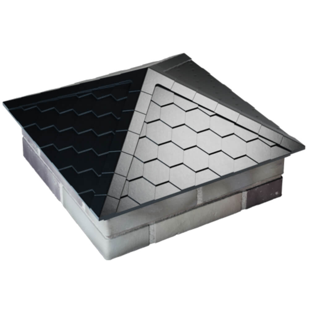 Колпак Zking Эверест Черный на столб 2х2 кирпича (535х535мм) Кисловодск фото