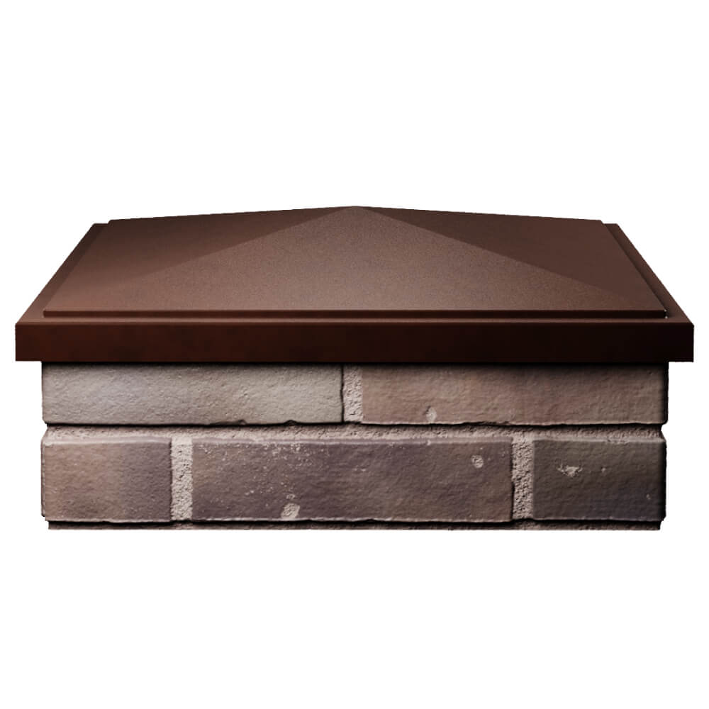 Колпак Zking БонаМоно Коричневый на столб 2х2 кирпича (515х515, 530х530мм) Кисловодск фото