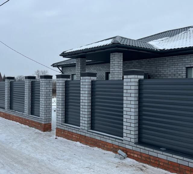 Колпак Zking Бона ХайТек Серый на столб 1.5х1.5 кирпича (385х385мм) в Кисловодске фото