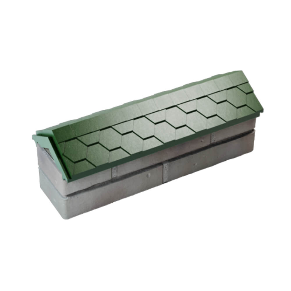 Парапет Zking Эверест Зеленый с посадкой на 0.5 кирпича (130мм) в Кисловодске фото