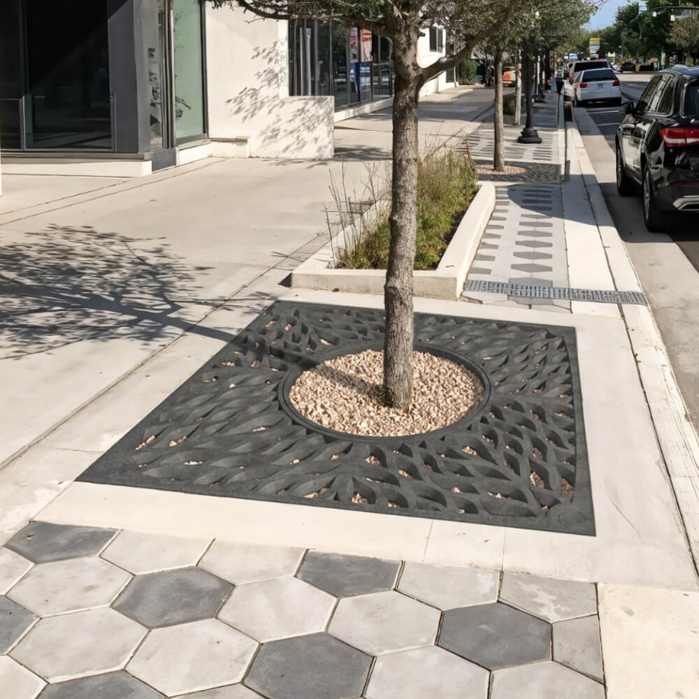 Приствольная решетка для дерева ZKING CRUST 2х2м Черная в Кисловодске фото