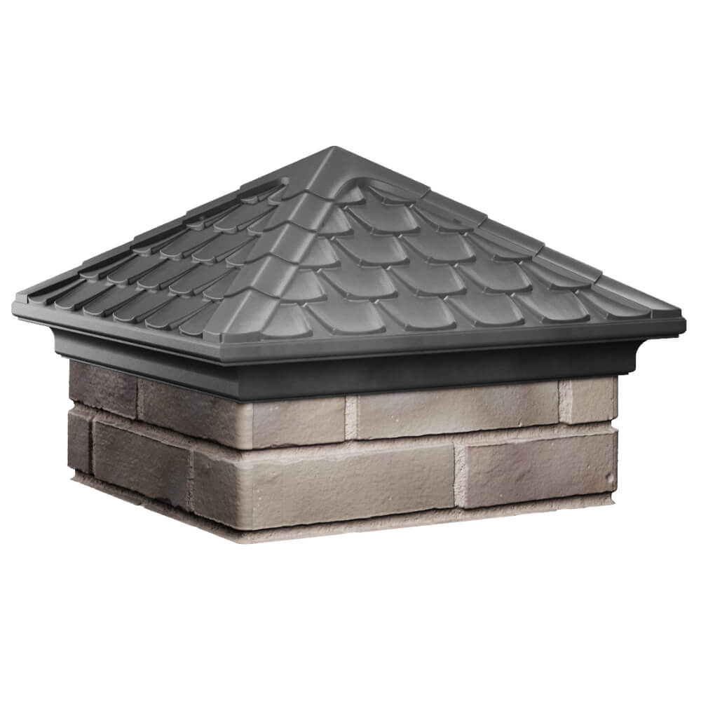 Колпак Zking Эльбрус Серый на столб 1.5х1.5 кирпича (385х385мм) в Кисловодске фото