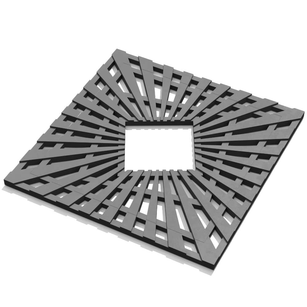 Приствольная решетка для дерева ZKING ATMOSPHERE 1.2х1.2м Серая в Кисловодске фото