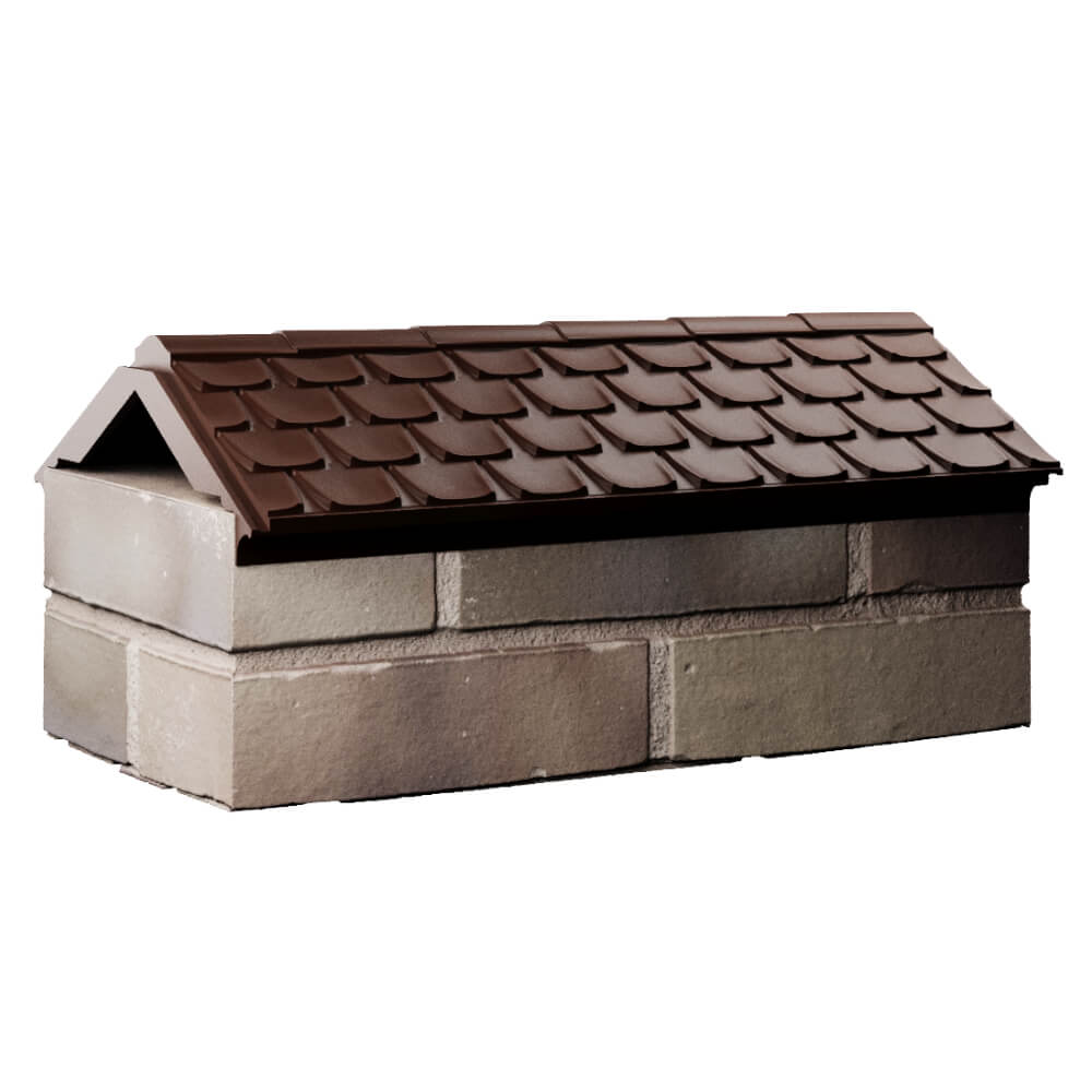 Парапет Zking Эльбрус Коричневый с посадкой на 1 кирпич (255мм) Кисловодск фото