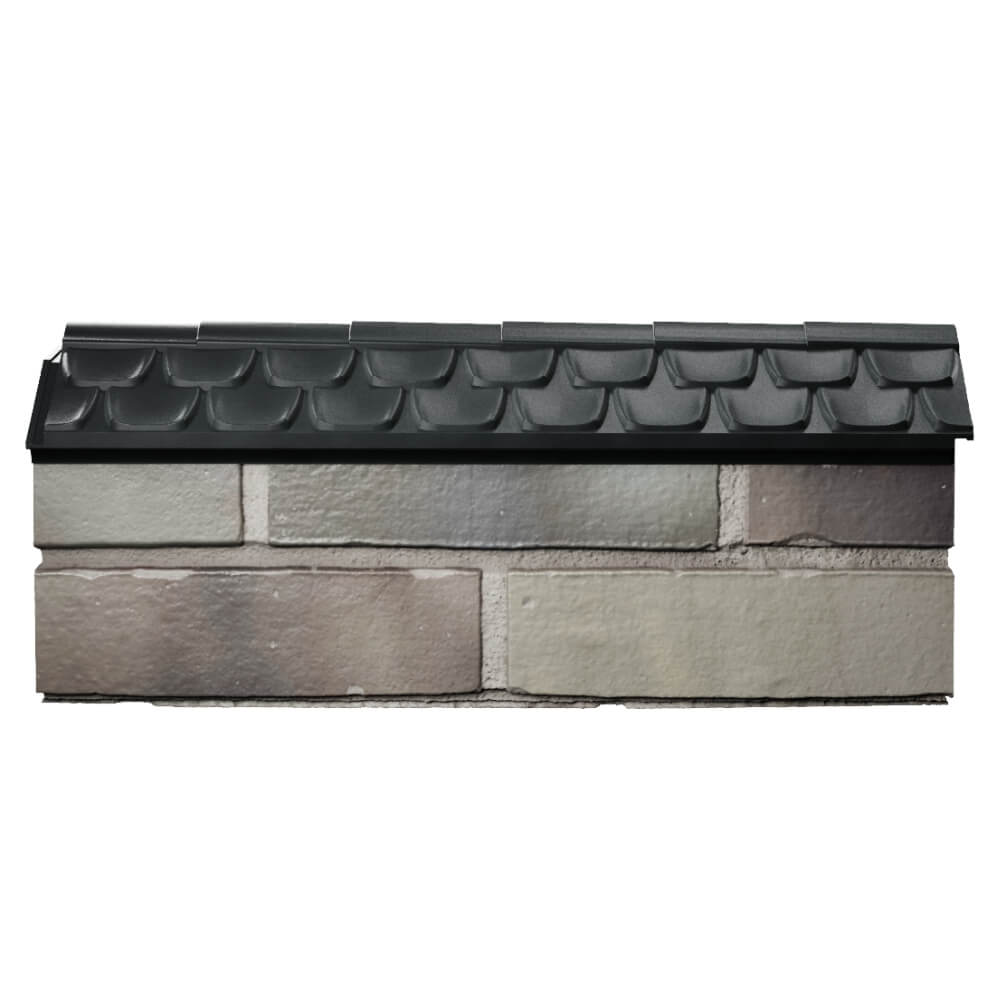 Парапет Zking Эльбрус Черный с посадкой на 0.5 кирпича (130мм) в Кисловодске фото