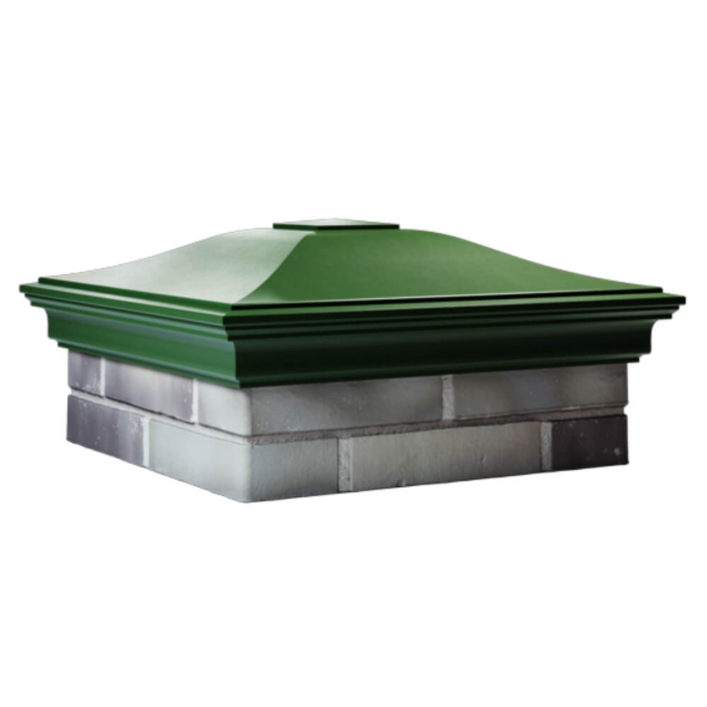 Колпак Zking Монблан Зеленый на столб 2х2 кирпича (515х515мм) в Кисловодске фото