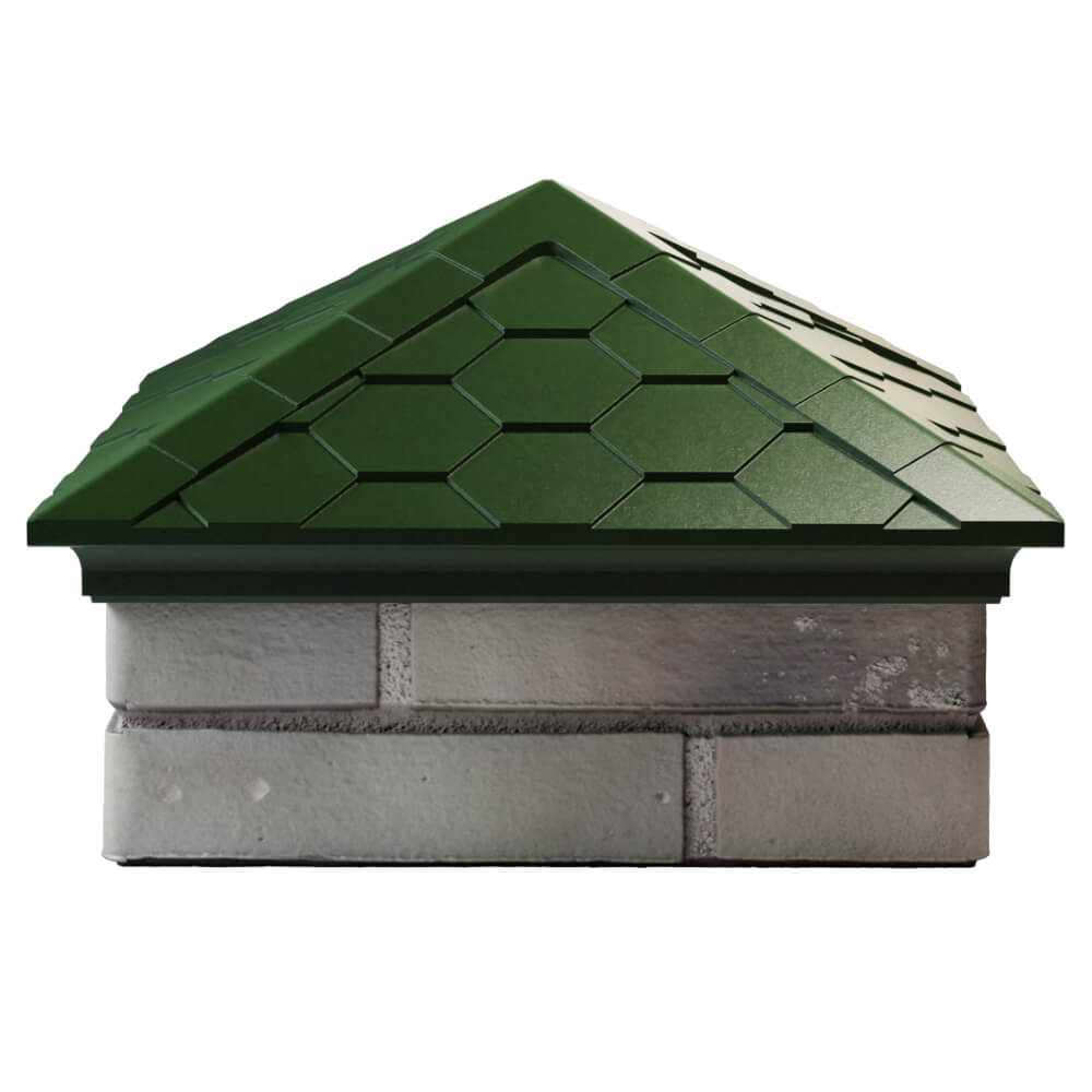 Колпак Zking Эверест Зеленый на столб 1.5х1.5 кирпича (390х390мм) Кисловодск фото